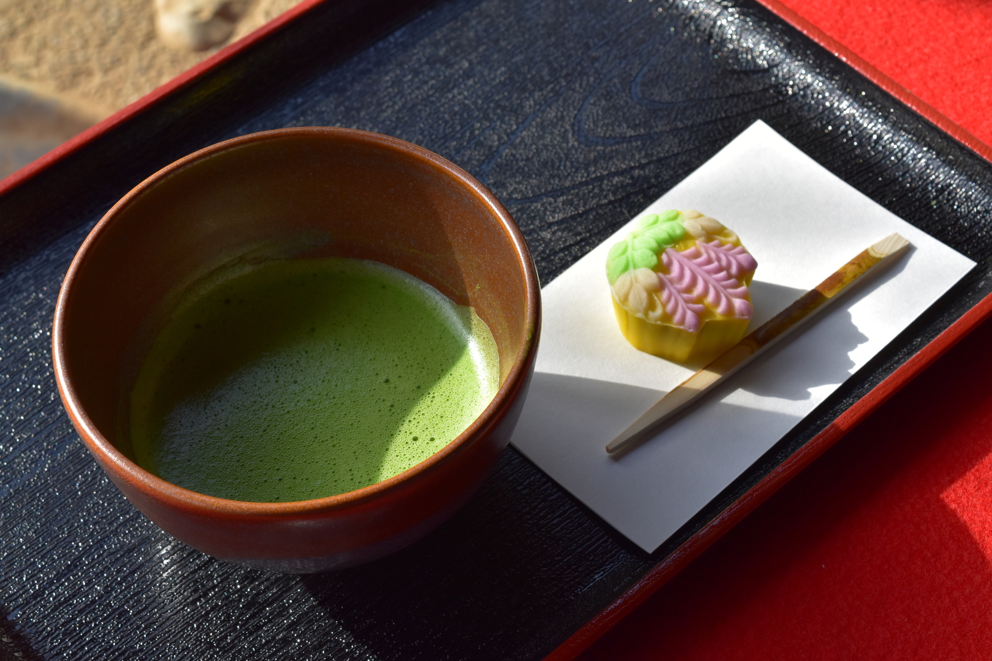 4-2. A Full Course of Uji Tea: Premium Gyokuro, Koicha, Usucha, and Matcha Sweets